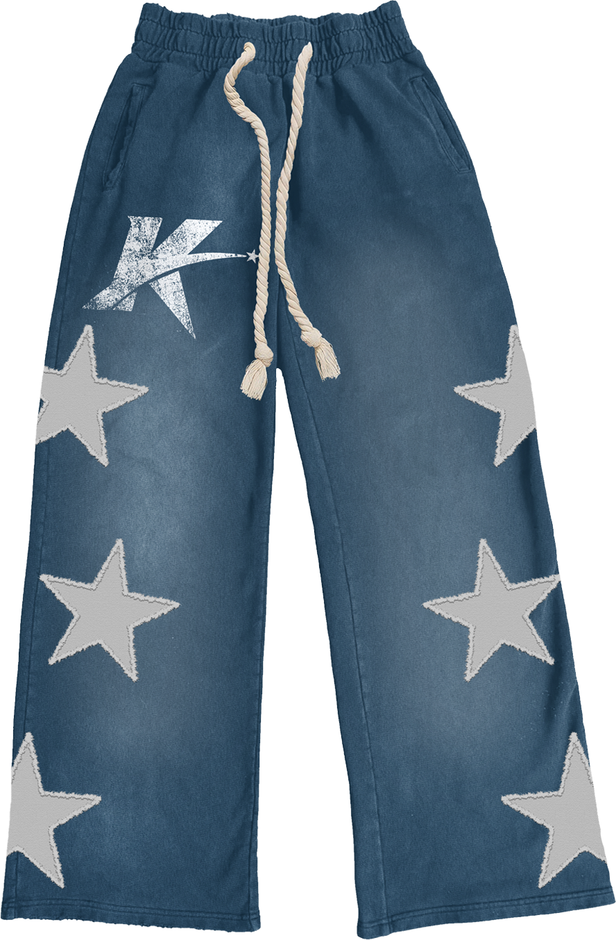 Distressed Flared Sweatpants